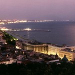 La città di Salerno in notturna
